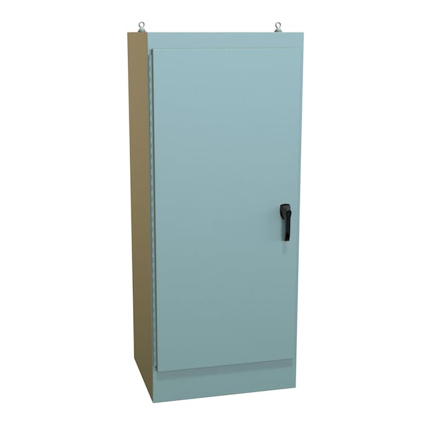 Hammond 3 Point Latch with Keyed Handle Electrical Enclosures, 72.06 in H, 24.06 in D, 30.06 in W - 1418XD24