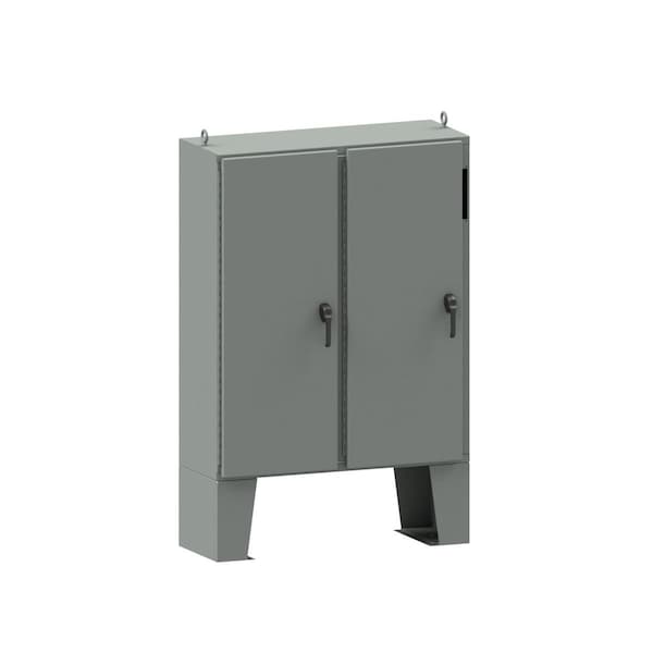Wiegmann 3 Point Latch with Padlock Handle Electrical Enclosures, 60 in H, 18 in D, 62 in W - WA60X6118U