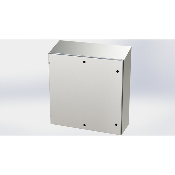 Saginaw Control & Engineering 1/4 Turn Latch Electrical Enclosures, 36 in H, 12 in D, 36 in W - SCE-36EL3612SSST