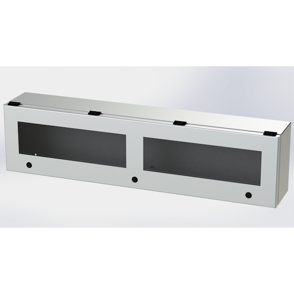 Saginaw Control & Engineering 1/4 Turn Latch Electrical Enclosures, 9 in H, 6 in D, 36 in W - SCE-L9366ELJWSS