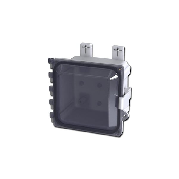 Saginaw Control & Engineering Quick Release Padlock Hasp Electrical Enclosures, 7.41 in H, 5.84 in D, 8.68 in W - SCE-606PCW