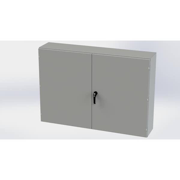Saginaw Control & Engineering 3 Point Latch with Padlock Handle Electrical Enclosures, 42 in H, 12 in D, 60 in W - SCE-426012WFALP