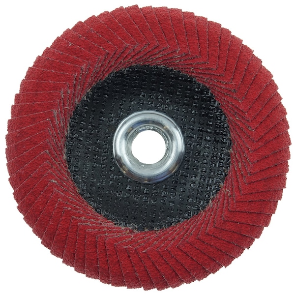 Weiler 4-1/2 Tiger Angled (Radial) Ceramic Flap Disc 40C 5/8-11 Nut - 51315