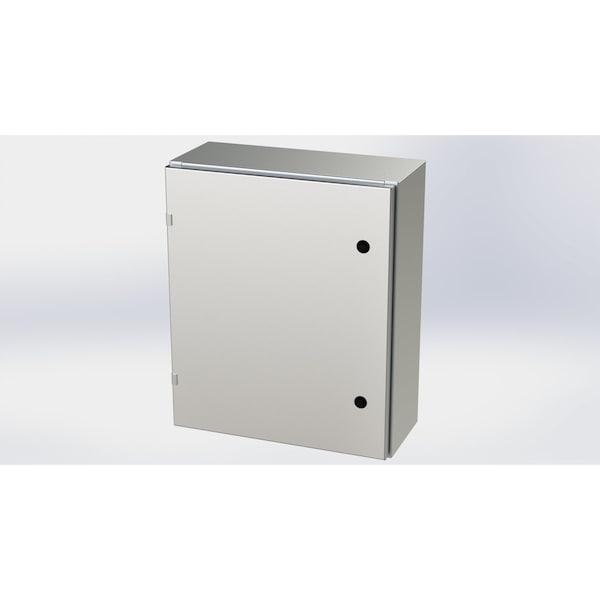 Saginaw Control & Engineering 1/4 Turn Latch Electrical Enclosures, 24 in H, 8 in D, 20 in W - SCE-24EL2008SS6LP