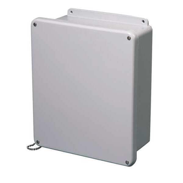 Wiegmann Captive Screws Electrical Enclosures, 7.73 in H, 4.82 in D, 8 in W, 1, 12, 3R, 4X, 6P, Fiberglass - HW-J80804SC