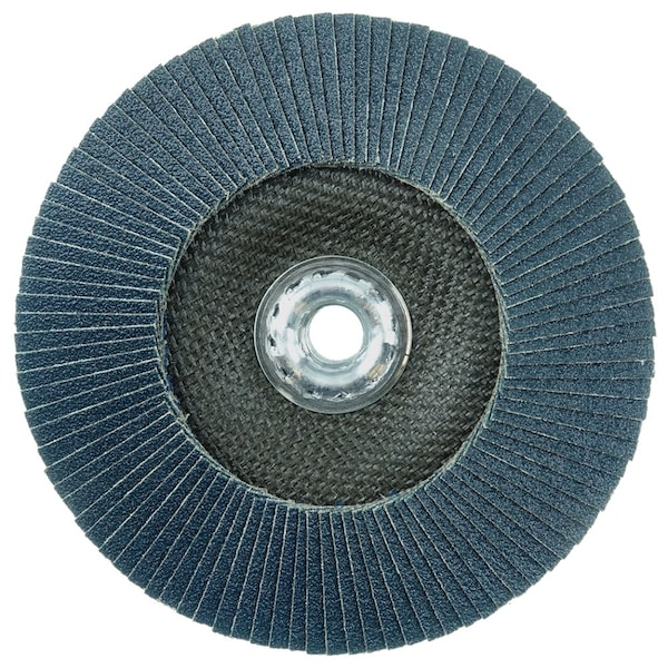 Weiler 6" Disco Abrasivo de Solapa Tiger, Cónico (TY29), 80Z, 5/8"-11 UNC - 50661