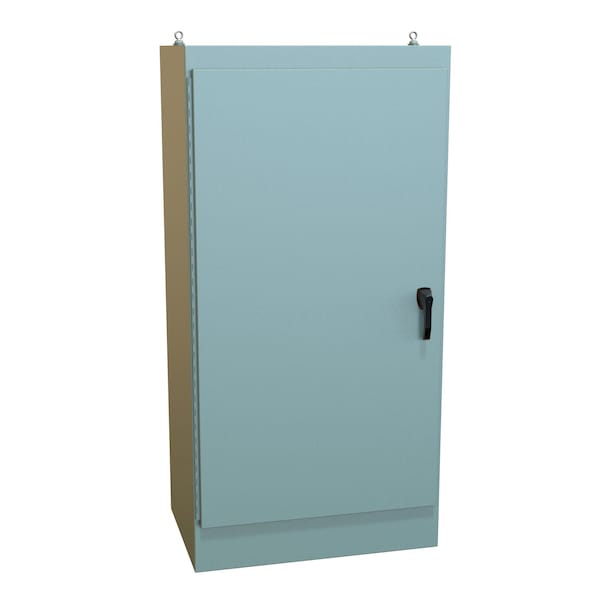 Hammond 3 Point Latch with Keyed Handle Electrical Enclosures, 72.06 in H, 24.06 in D, 36.06 in W - 1418YD24