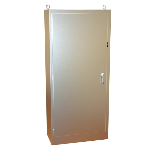 Hammond 3 Point Latch with Screw and Padlock Electrical Enclosures, 90.13 in H, 20.13 in D, 40-3/4 in W - 1UHD904120N4SS