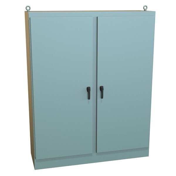 Hammond 3 Point Latch with Padlock Handle Electrical Enclosures, 90 in H, 24 in D, 72 in W - HN4FS907224