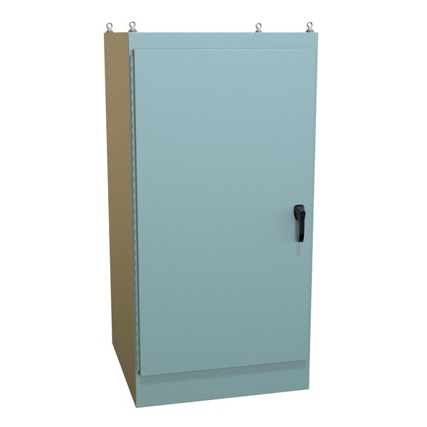 Hammond 3 Point Latch with Keyed Handle Electrical Enclosures, 72.06 in H, 36.06 in D, 36.06 in W - 1418Y36
