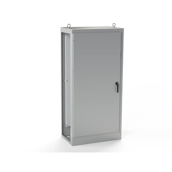 Saginaw Control & Engineering 3 Point Latch with Coinproof/Padlock Handle Electrical Enclosures, 84 in H, 24 in D, 40 in W - SCE-MOD84X4024G
