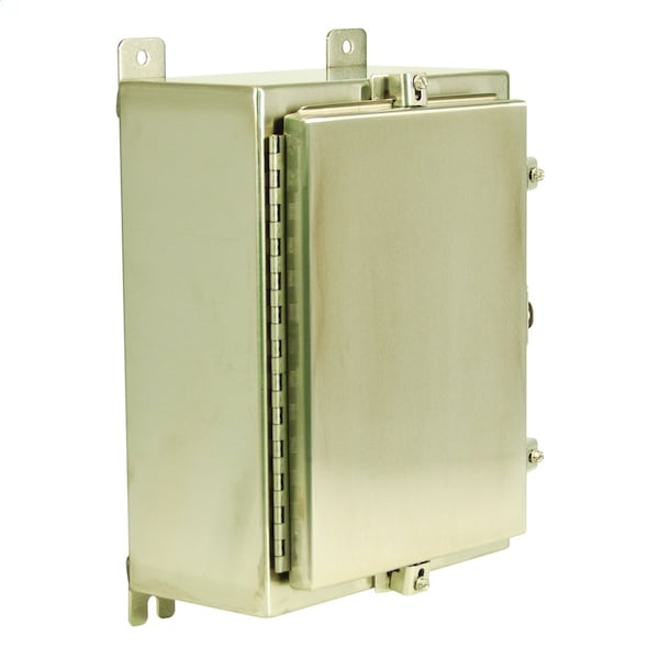 Wiegmann Padlockable Hasp with Clamps Electrical Enclosures, 12 in H, 27 in D, 31 in W - SSN4302412A