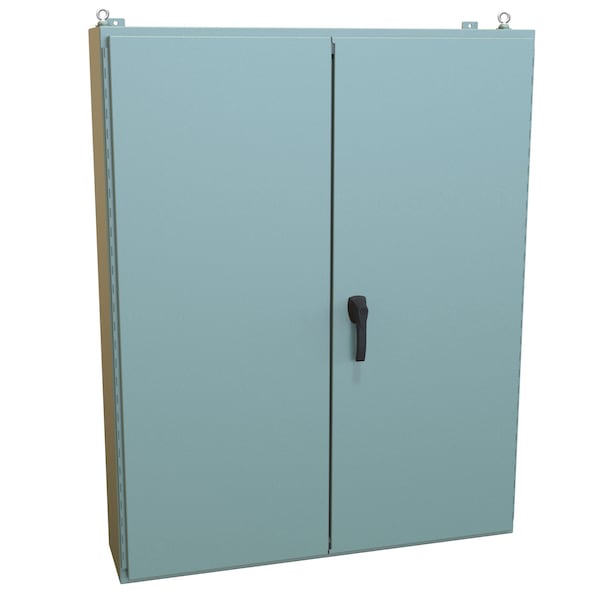 Hammond 3 Point Latch with Keyed Handle Electrical Enclosures, 60.13 in H, 10.69 in D, 48.06 in W - 1422B10