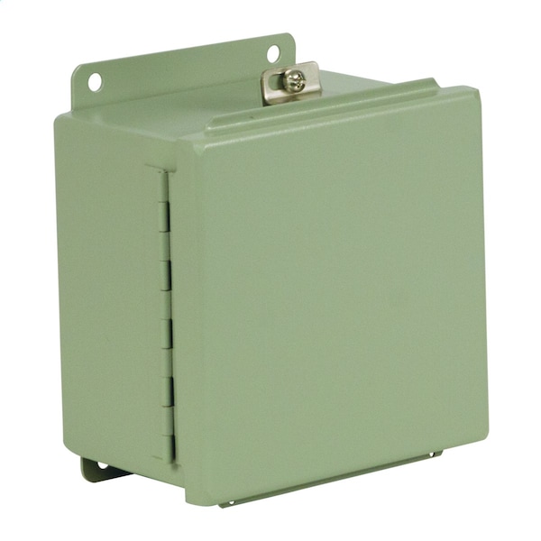 Wiegmann Carbon Steel Electrical Enclosures, 4 in H, 3 in D, 4 in W, NEMA 4, Hinged - BN4040403CH