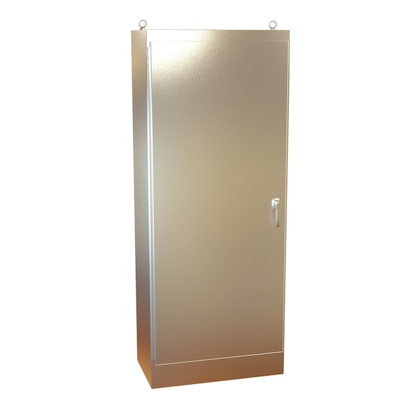 Hammond 3 Point Latch with Padlock Handle Electrical Enclosures, 90.06 in H, 20.06 in D, 36.06 in W - HN4FS903620SS