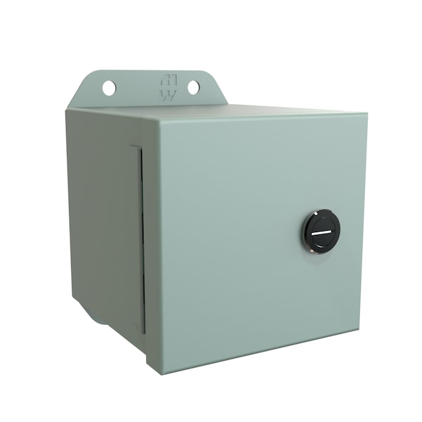 Hammond 1/4 Turn Latch Electrical Enclosures, 4 in H, 4 in D, 4 in W - EJ444
