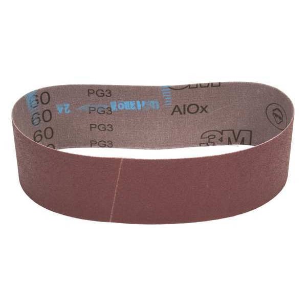 Cinta de lija 3M, recubierta, 3 in de ancho, 24 in de largo, 60 granos, No aplicable, óxido de aluminio, 340D, color café - 7010292491