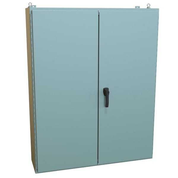 Hammond 3 Point Latch with Keyed Handle Electrical Enclosures, 60.13 in H, 12.69 in D, 48.06 in W - 1422B12