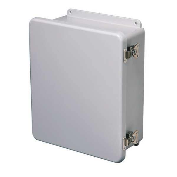 Wiegmann Twist Latch Electrical Enclosures, 9.73 in H, 3.98 in D, 8 in W, 1, Fiberglass - HW-J100804FCHTL