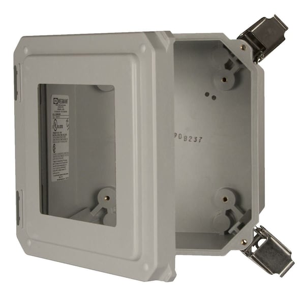 Wiegmann Quick Release Padlock Latch Electrical Enclosures, 18 in H, 10 in D, 16 in W - HW-181610CHQRW
