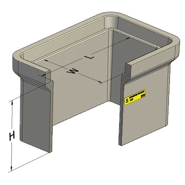 Quazite Underground Enclosure Assembly, 6-3/4 in Overall Ht, 11 in Overall Lg, 15,000 lb Load Capacity - PC0608Z80017