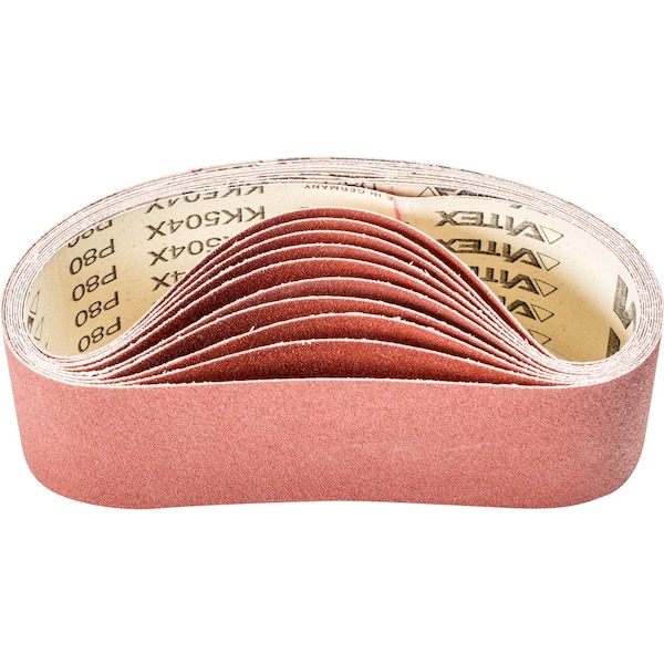 Pferd Coated Belt, Al/Oxd, 3"x21", 80 Grit, Cubierto, 3" W, 21" L, 80 Grit, Óxido de Aluminio - 49214