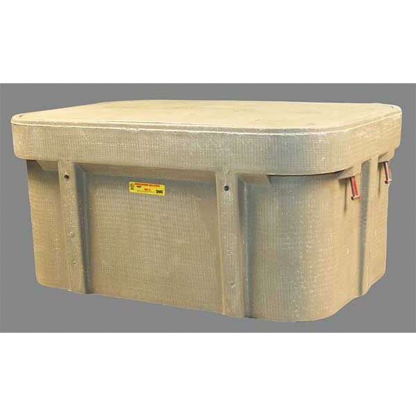 Quazite Underground Enclosure Assembly, Blank Cover, 18 in H, 37-5/8 in L, 26 in W, 8,000 lb - PG2436Z80409