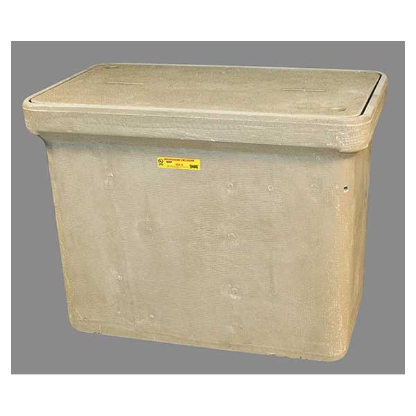 Quazite Underground Enclosure Assembly, Electric Cover, 24 in H, 32-1/4 in L, 19-1/4 in W, 8,000 lb - PG1730Z80717