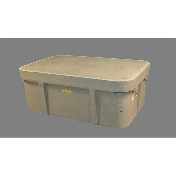 Quazite Underground Enclosure Assembly, Electric Cover, 18 in H, 49-5/8 in L, 32-1/8 in W, 8,000 lb - PG3048Z80417