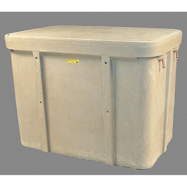 Quazite Underground Enclosure Assembly, Blank Cover, 36 in H, 49-5/8 in L, 32-1/8 in W, 8,000 lb - PG3048Z81309