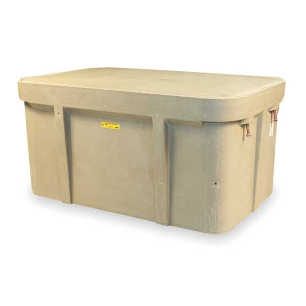 Quazite Underground Enclosure Assembly, Blank Cover, 24 in H, 49-5/8 in L, 32-1/8 in W, 15,000 lb - PG3048Z80809