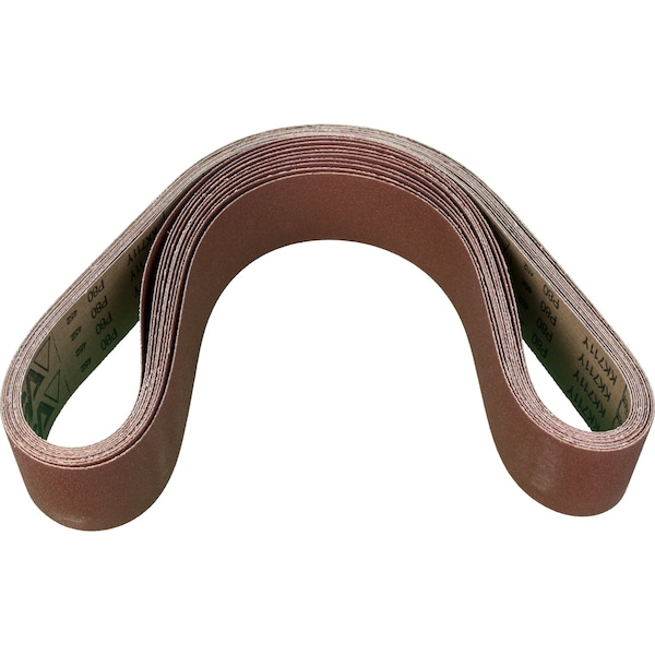 Correa recubierta Pferd, Al/Oxd, 2-1/2"x60", grano 80, recubierto, 2-1/2" de ancho, 60" de largo, grano 80, óxido de aluminio - 49183