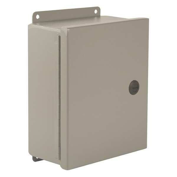 Wiegmann 1/4 Turn Latch Electrical Enclosures, 8 in H, 4 in D, 6 in W - BN4080604CHQT