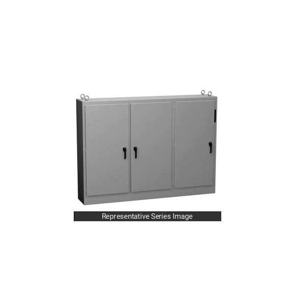 Hammond 3 Point Latch with Screw and Padlock Electrical Enclosures, 72.13 in H, 18.13 in D, 40-3/4 in W - 1UHD724118FTC
