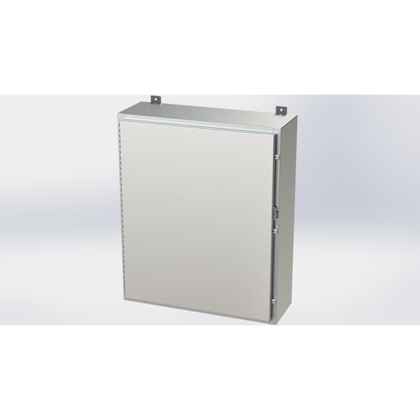 Saginaw Control & Engineering Padlockable Hasp Electrical Enclosures, 36 in H, 10 in D, 30 in W - SCE-36H3010SS6LP