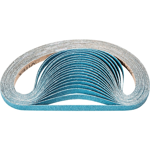 Banda Recubierta Pferd, Zirc, 1/2"x24", 60 Granos, Recubierto, 1/2" Ancho, 24" Largo, 60 Granos, Alúmina de Circonio - 49738