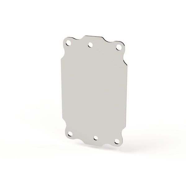 Saginaw Control & Engineering 5 in H, 0.08 in D, 3 in W, Aluminum - SCE-6P4AL