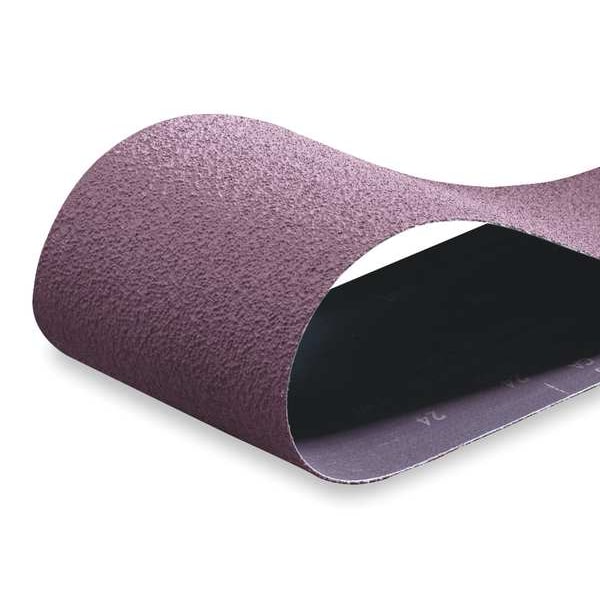 Banda de lija recubierta Norton Abrasives, 1 pulgada de ancho, 42 pulgadas de largo, 100 Granos, Mediano, Óxido de aluminio, R228 Metalite, Café - 78072720890