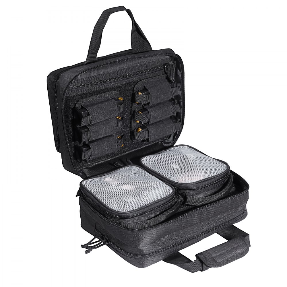 VEVOR Tactical Pistol Backpack with 2 Pistol Cases, Gun Range Backpack with 6x Magazine Slots for Shooting and Hunting - SQBHS332023CBVDUDV0
