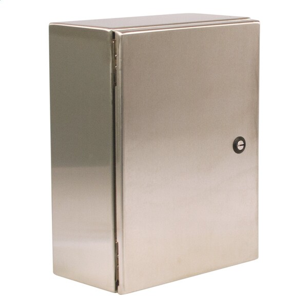 Wiegmann 1/4 Turn Latch Electrical Enclosures, 30 in H, 10 in D, 24 in W - N412302410SSAC