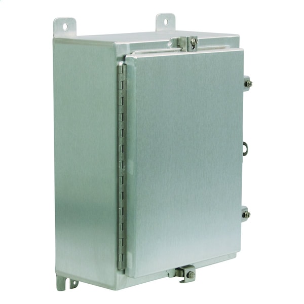 Wiegmann Padlockable Hasp and Staple Electrical Enclosures, 16 in H, 8 in D, 16 in W - ALN4161608