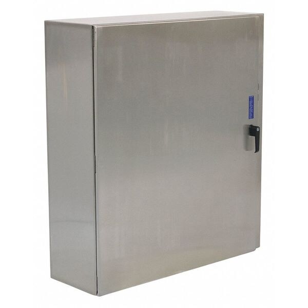 Wiegmann 1/4 Turn Latch Electrical Enclosures, 30 in H, 8 in D, 26 in W, 12, 13, 3R, 4, 4X - N412302608CDSS