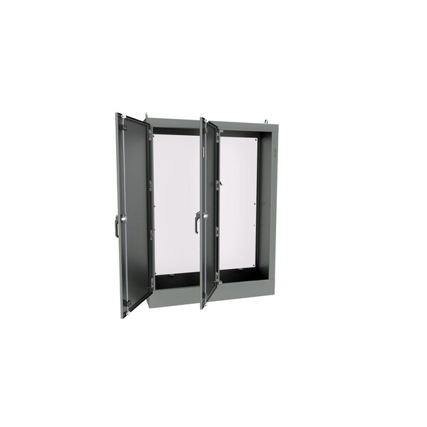 Wiegmann 3 Point Latch with Padlock Handle Electrical Enclosures, 72 in H, 18 in D, 53 in W - WRD72XM5318FSD4