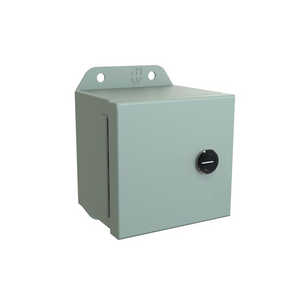 Hammond 1/4 Turn Latch Electrical Enclosures, 4 in H, 3 in D, 4 in W - EJ443