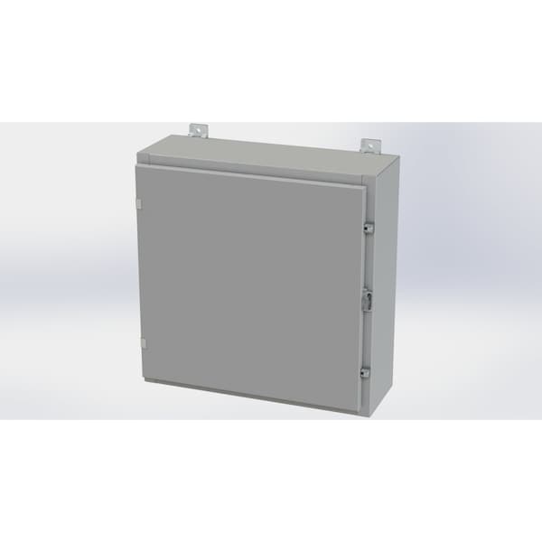 Saginaw Control & Engineering Clamps with Padlock Hasp Electrical Enclosures, 24 in H, 8 in D, 24 in W - SCE-24H2408LP