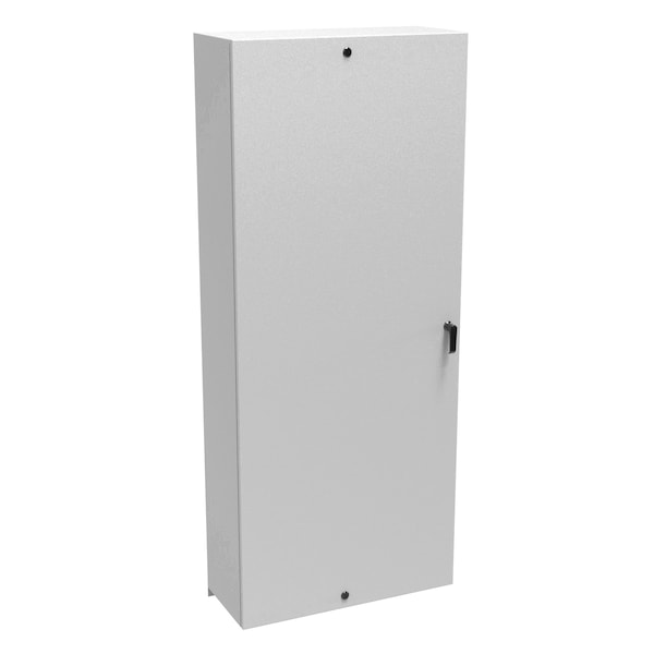 Hammond 3 Point Latch with Handle and 1/4 Turn Latch (Top, Bottom) Electrical Enclosures, 72 in H, 12 in D - EN4SD723012LG