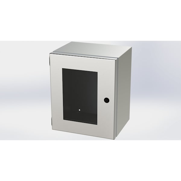 Saginaw Control & Engineering 1/4 Turn Latch Electrical Enclosures, 12 in H, 8 in D, 10 in W - SCE-12108ELJWSS
