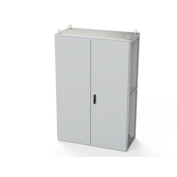 Saginaw Control & Engineering 3 Point Latch with Padlock Swing Handle Electrical Enclosures, 70.87 in H, 22 in D, 47.24 in W - SCE-T181206LG