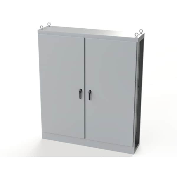 Saginaw Control & Engineering 3 Point Latch with Padlock Handle Electrical Enclosures, 90 in H, 18 in D, 77-1/2 in W - SCE-90XMC2D18