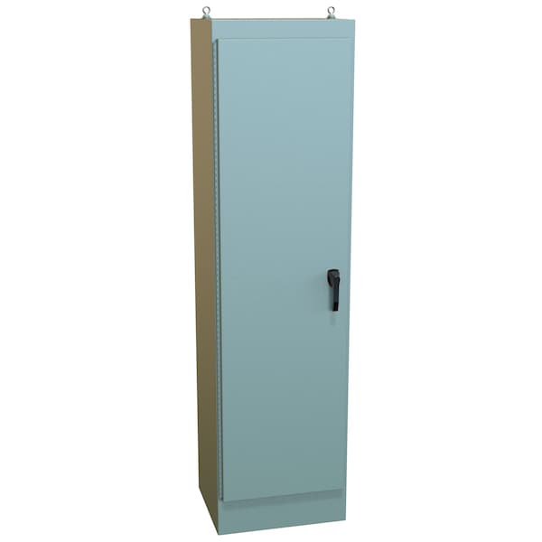 Hammond 3 Point Latch with Keyed Handle Electrical Enclosures, 90.06 in H, 20.06 in D, 24.06 in W - 1418YW20